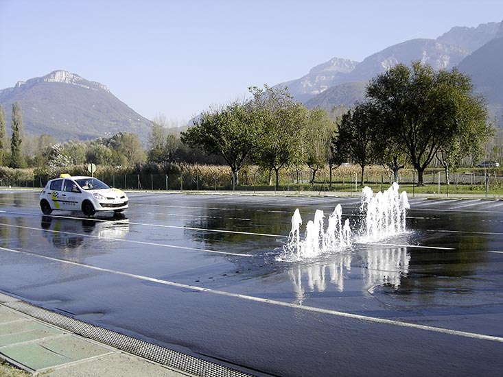 test de conduite sur le centre minotaure