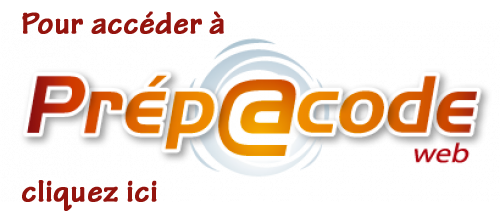 Connexion au coede en ligne Prepacode